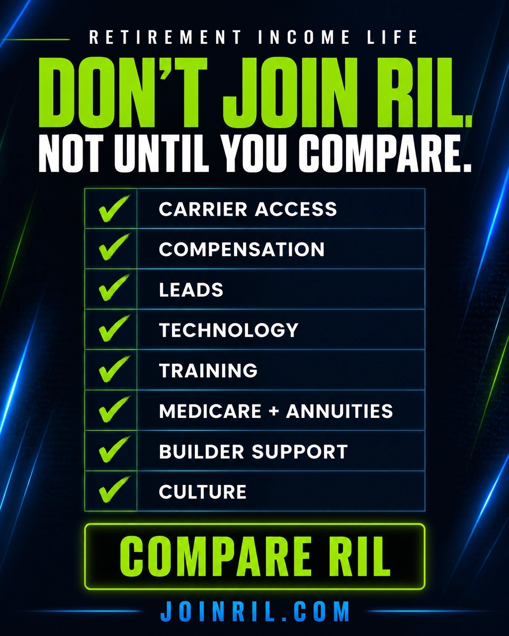 Don't Join RIL — Not Until You Compare